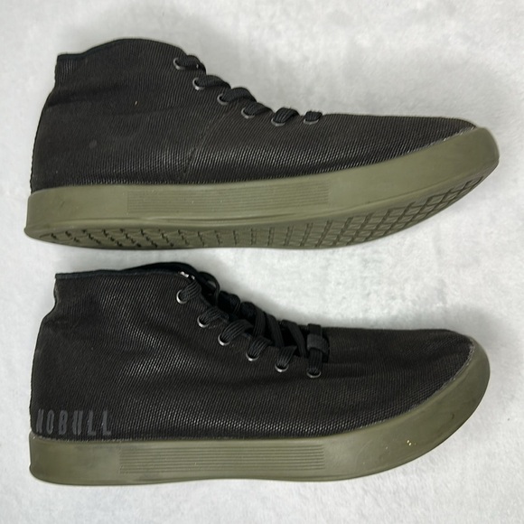 NoBull Unisex Black Coffee Canvas Mid Trainer M 6.5 W 8 - Picture 6 of 10